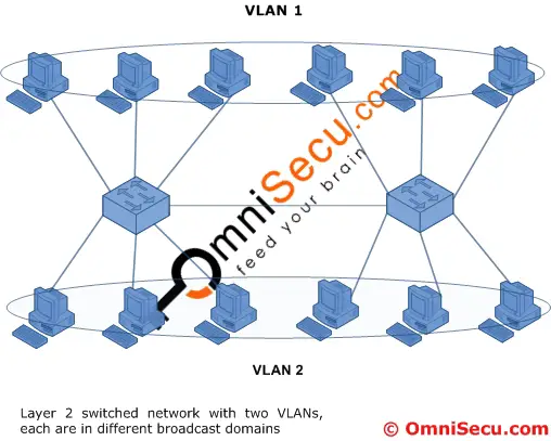 Multiple broadcast domain VLAN
