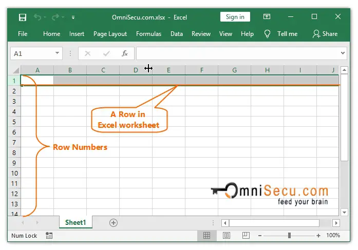 row-column-and-cell-in-excel-worksheet