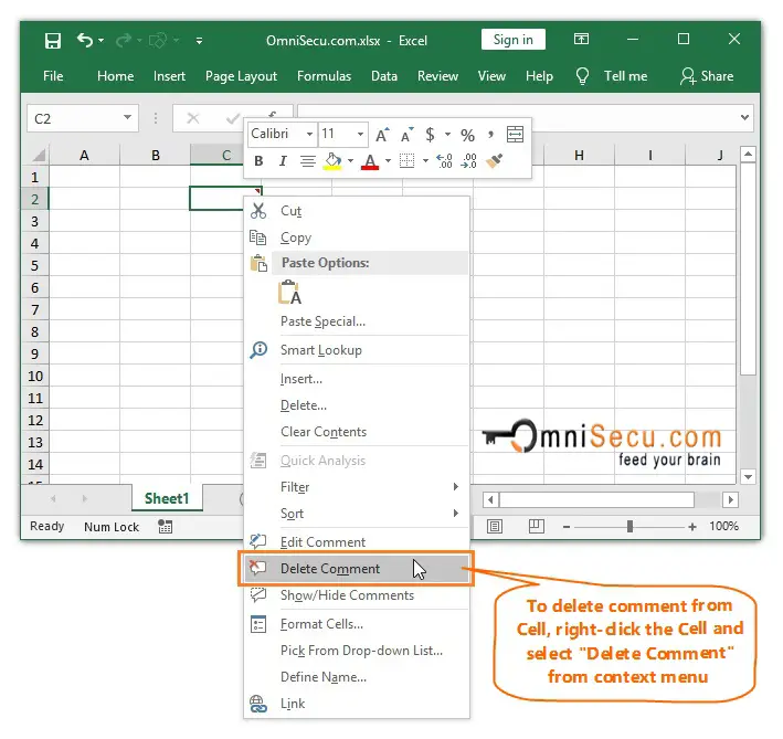 how-to-delete-comment-from-excel-worksheet-cell