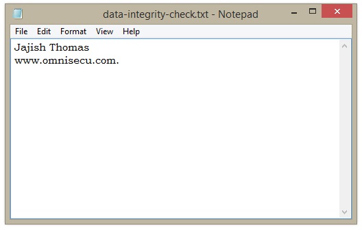 Data Integrity Check 2