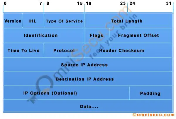 IPv4 datagram header