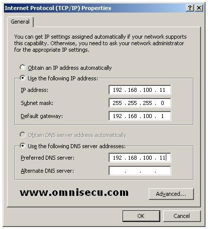 Configure static IP Address - 