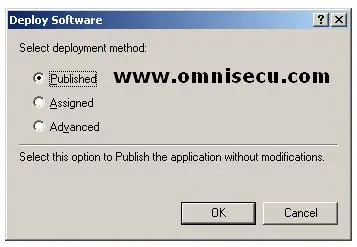 Group Policy Software Installation Selection