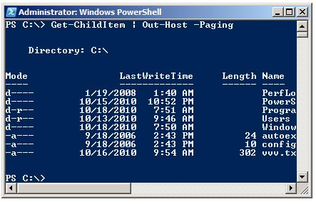 PowerShell pipeline example