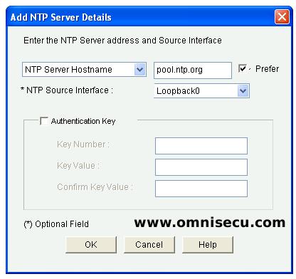 CCP NTP Add Server Pool