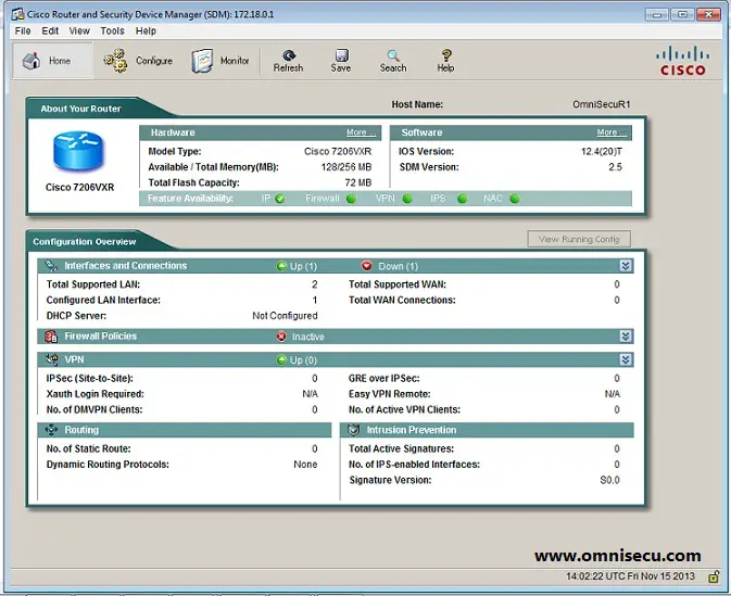 Cisco SDM (Security Device Manager)