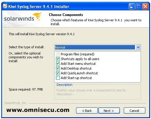Kiwi Syslog Server Components