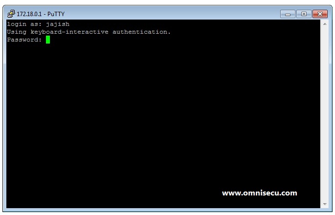 SSH userid and password