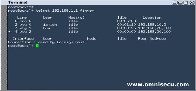 Telnet Finger