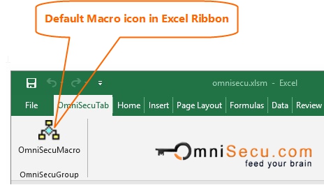 Default Macro Button Icon in Excel Ribbon