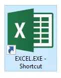 Excel Desktop shortcut icon
