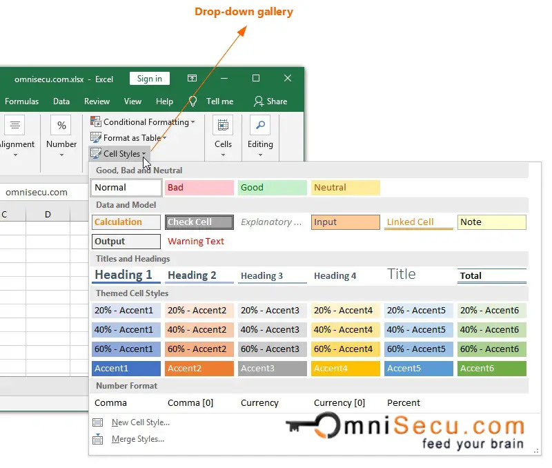 Excel ribbon drop-down menu button not clicked