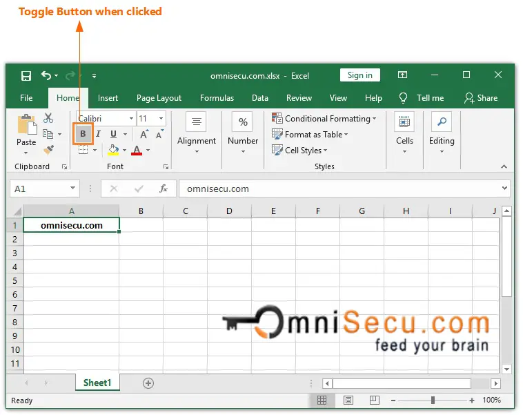 Excel Ribbon Toggle Button not clicked