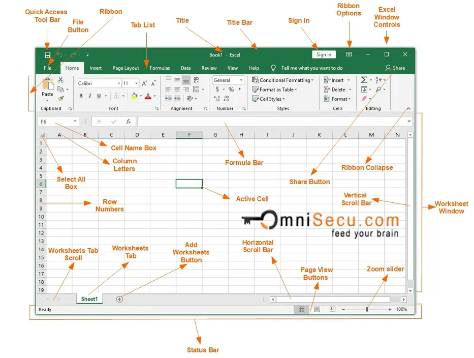 Excel Workbook GUI Components