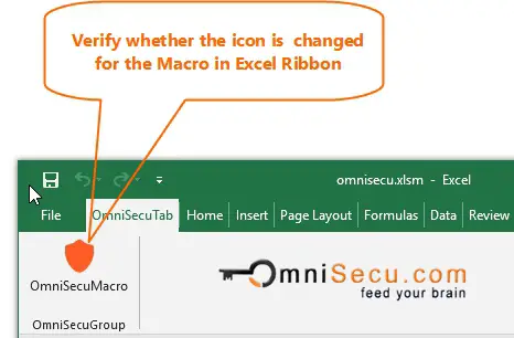 Macro button icon changed in Excel Ribbon