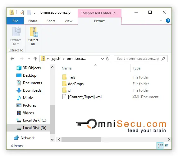 xlsx Folder Structure