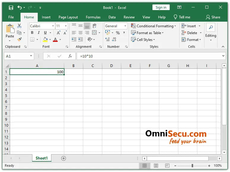 Excel Formula Output