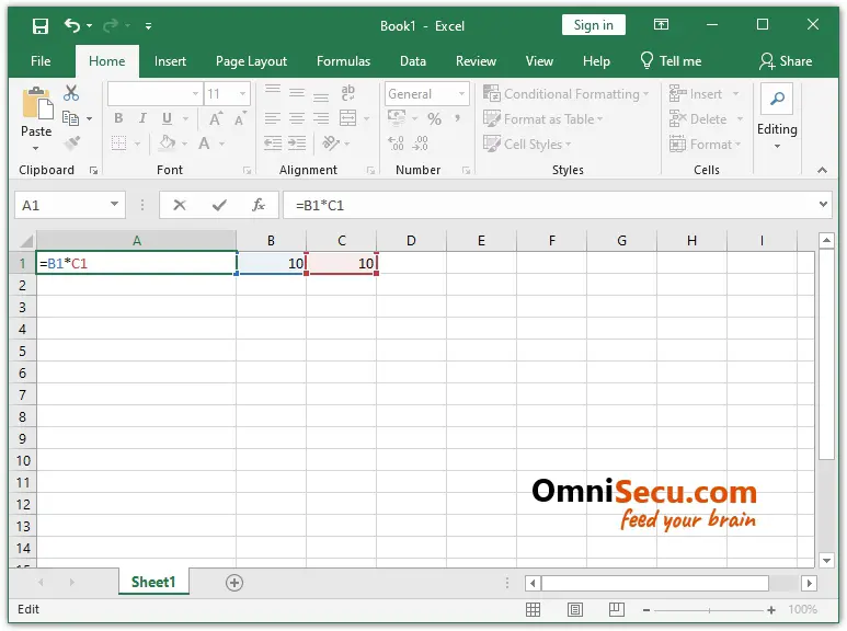 Excel Formula using Cell address