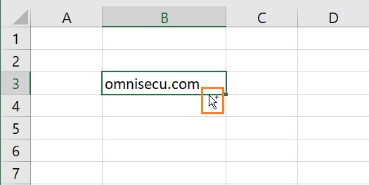 Excel copy cells mouse pointer