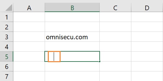 Excel I-Beam text cursor