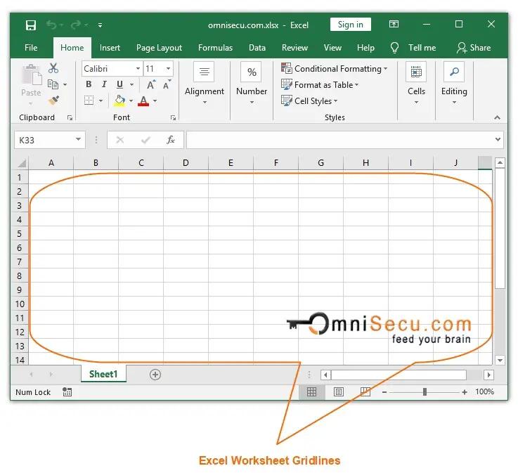 Excel Worksheet Gridlines Default Color