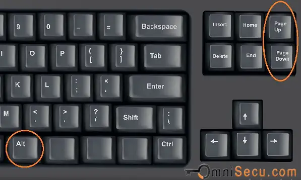 Alt Page Up and Page Down Keys