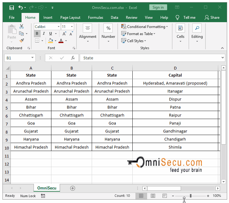 How to delete multiple contiguous Columns from Excel worksheet 