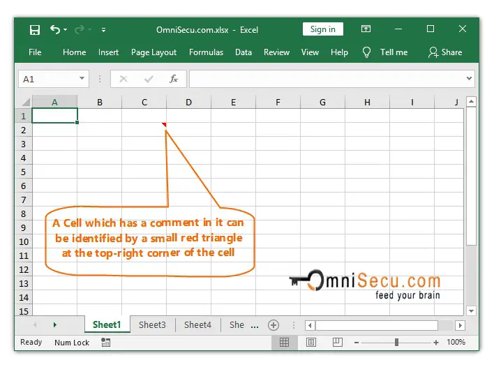  How to identify a Cell with Comment 