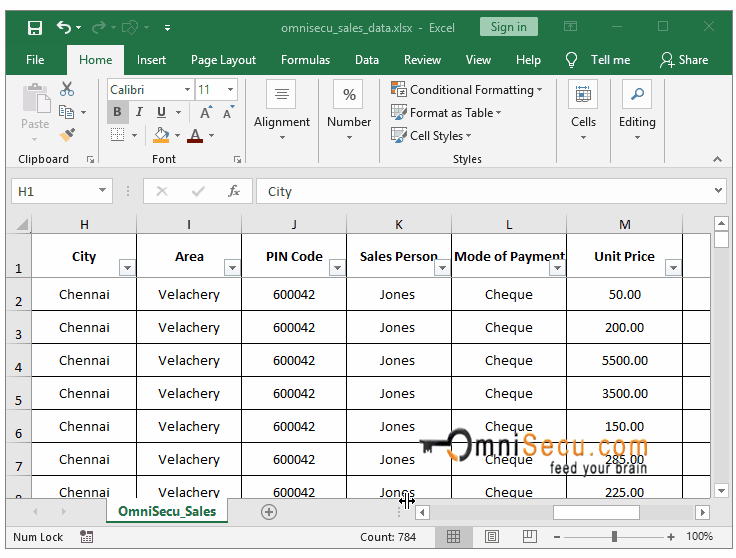  How to insert multiple noncontiguous Columns in Excel worksheet 