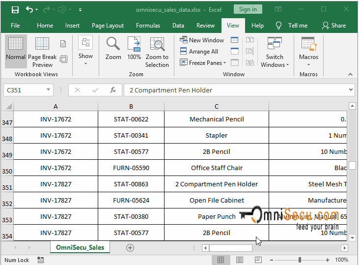  How to Split Excel worksheet Panes into four panes horizontally and vertically 