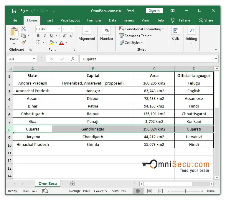  Row deleted from Excel worksheet 