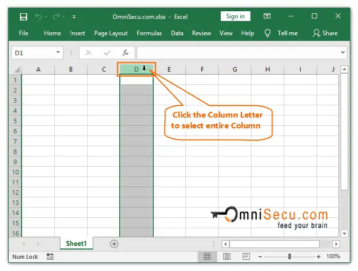  select All worksheets in Excel 