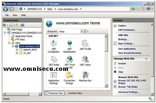 Internet Information Services (IIS) Manager