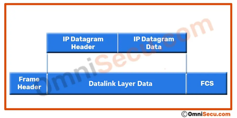 Datalink layer encapsulation within an Ethernet frame