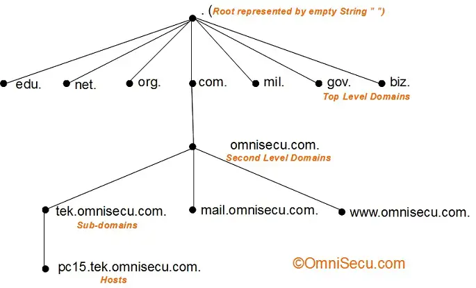 DNS Namespace Hierarchy