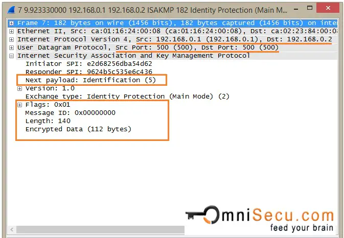 IKEv1 main mode message capture 05