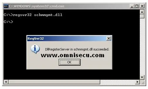 Active Directory Schema DLL register