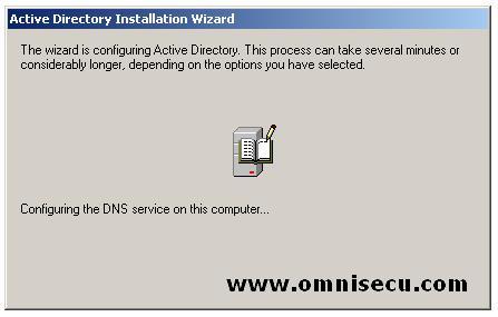 Dcpromo Active Directory Configuration