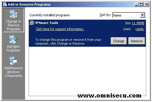 DNS installation Add or Remove Programs