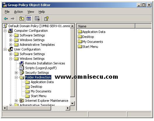 Group Policy Folder Redirection