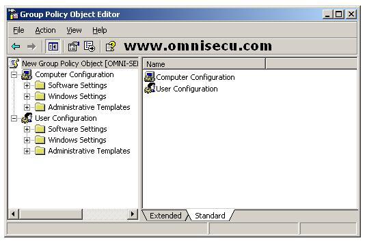 Group Policy Object Editor for Active Directory Site