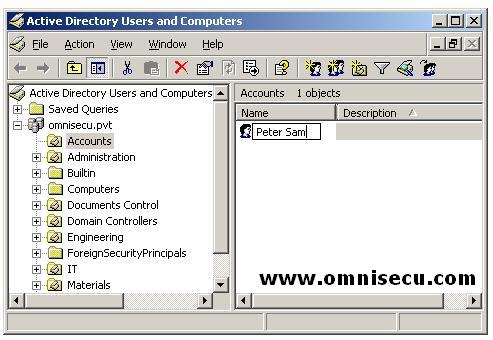 Active Directory user rename enter new name