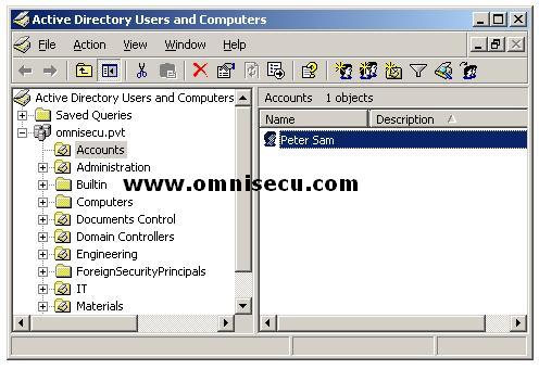 Active Directory Users and Computers User Rename Completed
